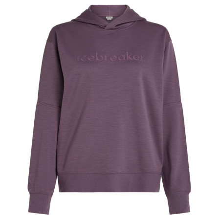Ženska funkcionalna dukserica Icebreaker W Mer 360 RealFleece Elemental LS Hood Ljubičasta Grey Plum