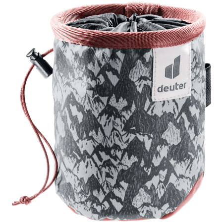 Vrećica za magnezij Deuter Gravity Chalk Bag I siva redwood scratches-graphite