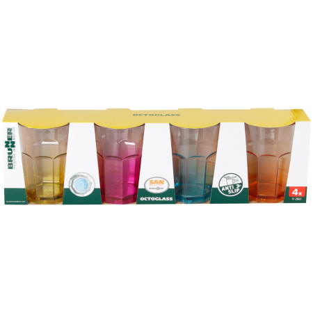 Set čaša Brunner Octoglass Color Set