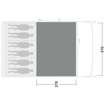 Tepisi za šator Outwell Cozy Carpet Denver 6