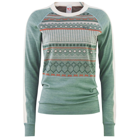 Ženska majica Kari Traa Tuva Longsleeve zelena/siva