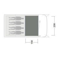 Tepisi za šator Outwell Cozy Carpet Monterey 4 Air
