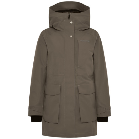 Ženska hibridna parka jakna Didriksons Harriet Wns Parka smeđa Mocha Brown