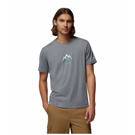 Muška majica Columbia Parsons Point™ SS Graphic Tee siva City Grey Heather, Pointed Peaks