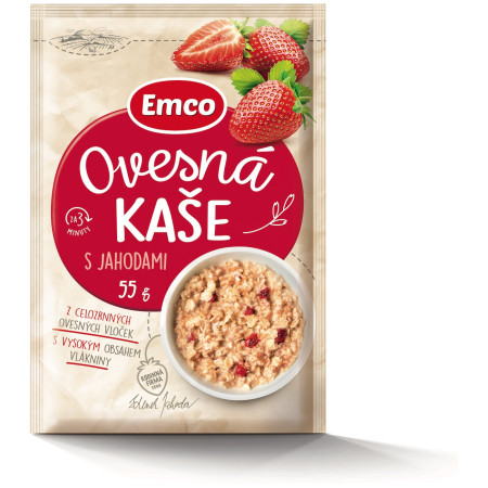 Kaša Emco Zobena kaša s jagodama 55 g