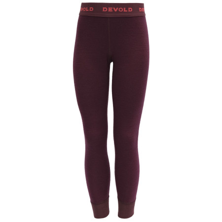 Dječje funkcionalne gaće Devold Duo Active Merino Longs Kid boja vina