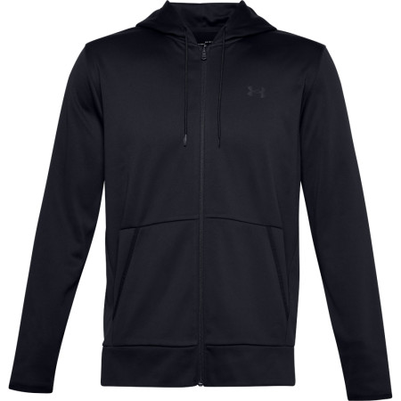 Muška dukserica Under Armour Fleece FZ Hoodie crna Black//Black