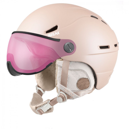 Skijaška kaciga Relax Patrol Visor bež béžová