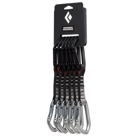 Karabiner za penjanje Black Diamond Hotforge Quickpack 12cm siva/crna