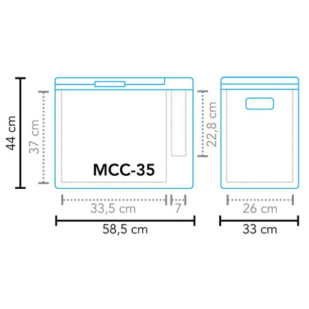 Kompresorski hladnjak Mestic Compressor MCC-35 AC/DC