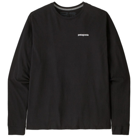 Muška majica Patagonia P-6 Logo Responsibili Tee LS crna Black