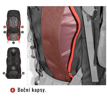 Ruksak Husky Samont 60+10 L