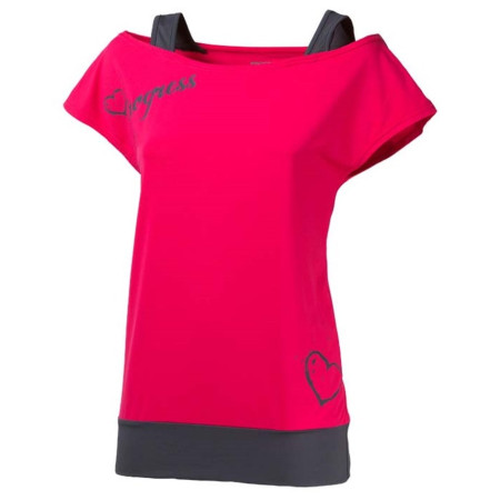 Ženska majica Progress Taiko 23OK siva Pink/Gray