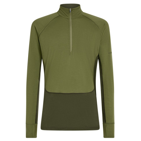 Muške funkcionalne majice Icebreaker Men Mer 200 ZoneKnit LS Half Zip tamno zelena Dkloden/Spha/Cb