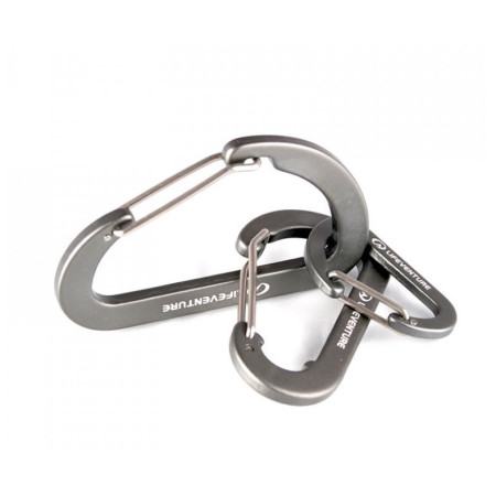 Karabiner LifeVenture Karabiners (3 Pack) siva