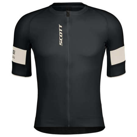 Muški biciklistički dres Scott Jersey M's Endurance Pro SS crna/bež black/cotton white
