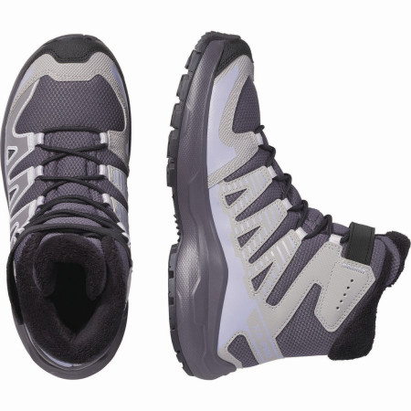 Dječja obuća Salomon Xa Pro Winter Wp J Nine Iron-Gull-Cosmic Sky