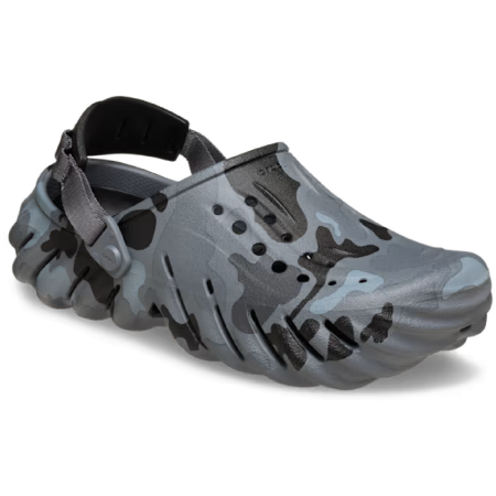 Papuče Crocs Echo Duck Camo Clog siva/crna Charcoal/Black