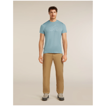 Muške funkcionalne majice Icebreaker Merino Blend 125 Cool-Lite™ Sphere SS Tee Across the Peaks