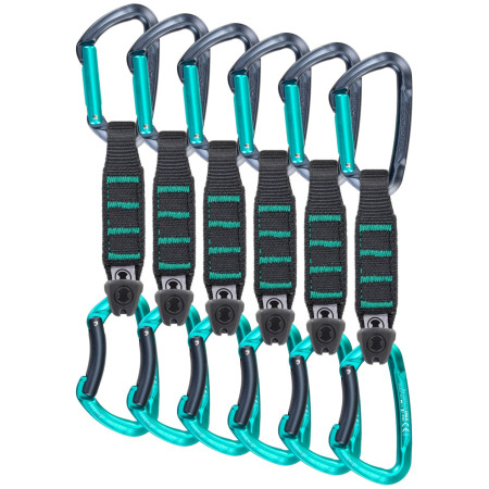 Karabiner za penjanje Skylotec Lime Set Nylon PRO - 6 PACK siva/zelena Anthracite/Acquamarine