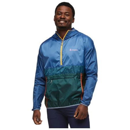 Muška jakna Cotopaxi Teca Half-Zip Windbreaker plava/zelena Thumbs Up