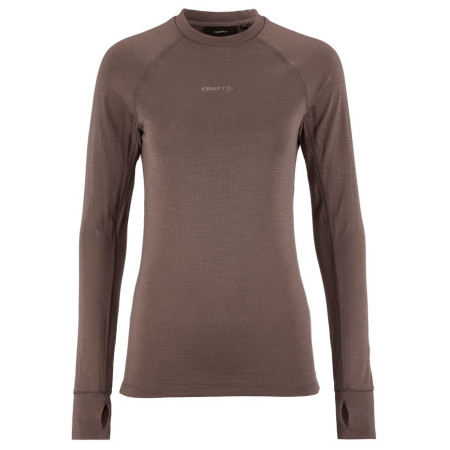 Ženska funkcionalna majica Craft Wool Comfort Rn LS W smeđa Brown