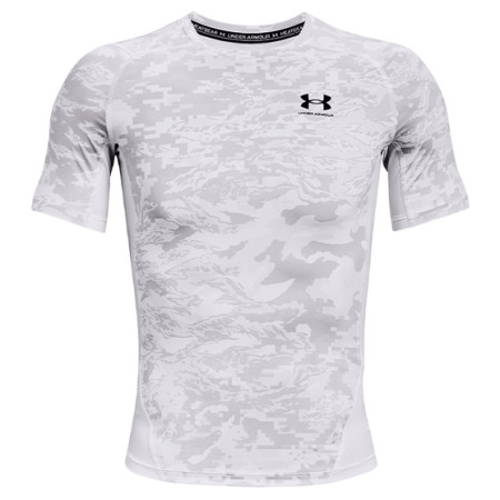 Muške funkcionalne majice Under Armour HG Armour Camo Comp SS bijela White//Black