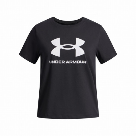 Dječja majica Under Armour BIG LOGO SS-BLK crna/bijela Black