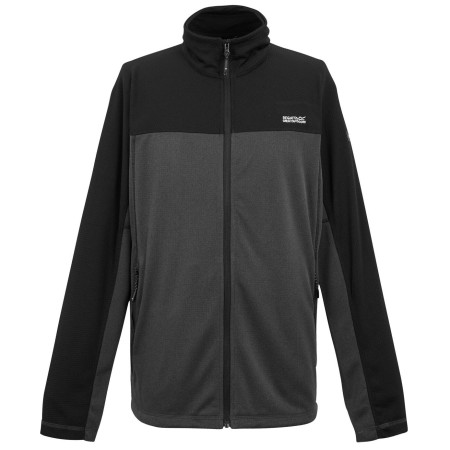 Muška dukserica Regatta Highton Full Zip Midlayer siva Ash/Black