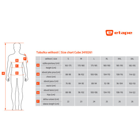 Muški biciklistički dres Etape Cube