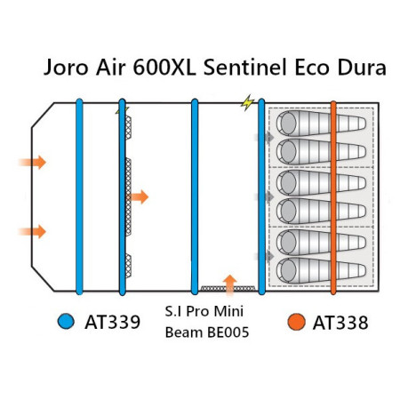 Rezervna zračnica Vango Airspeed S.I Pro Tube 685 x 10 cm - AT339