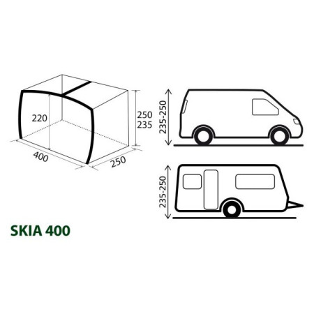 Zaklon Brunner Skia 400 Aerocampin