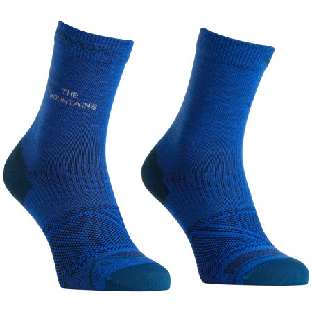 Muške merino čarape Ortovox Alpine Light Comp Mid Socks M svijetlo plava Blue Note
