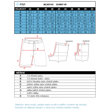 Ženske kratke hlače Kilpi Sunny-W