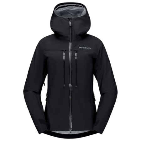 Ženska oudoor jakna Norrona Trollveggen Gore-Tex Pro Light Jacket crna Caviar Black