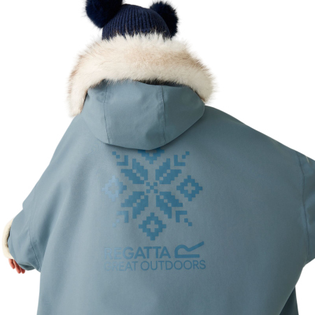 Dječji nepromočivi kaput Regatta Junior Waterproof Changing Robe Pro Grey Mirage