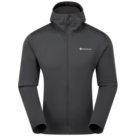 Muške funkcionalne majice dugih rukava Montane Fury Lite Hoodie siva MIDNIGHT GREY