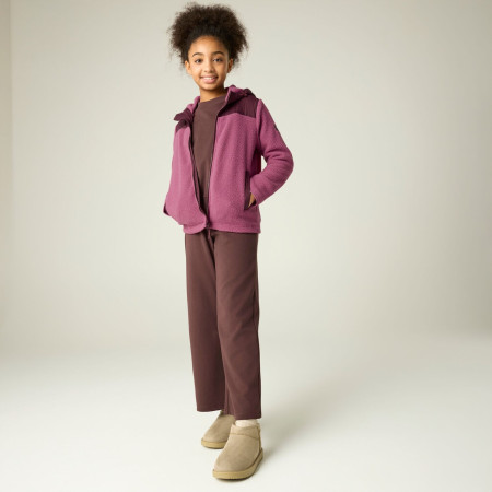 Dječja dukserica Regatta Myla Hybrid Jacket Fig/Violet