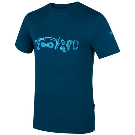 Muška majica Zulu Bambus Climber 210 short tirkizna ocean blue
