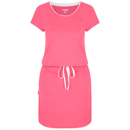 Ženska haljina Loap Besie ružičasta CmRose/White
