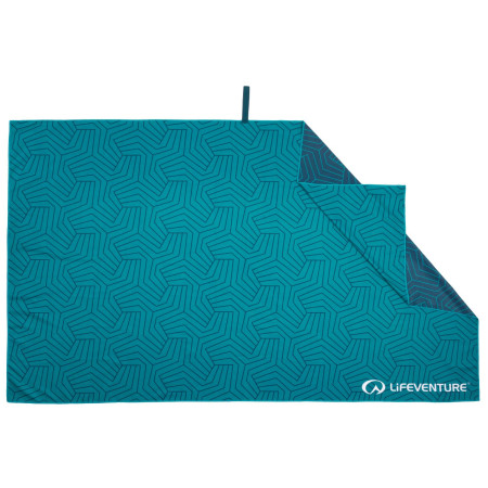 Ručnik za kupanje koji se brzo suši LifeVenture Printed SoftFibre Trek Towel tirkizna GeometricTeal