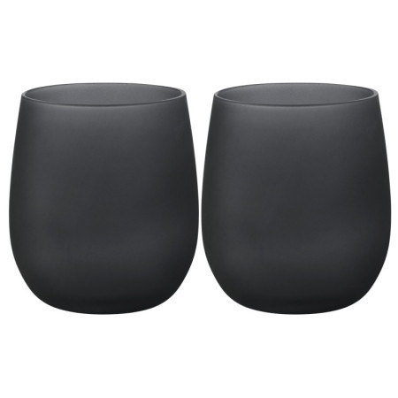 Set čaša Brunner Waterglass Blacksatin Set - 2kom crna