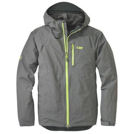 Muška jakna Outdoor Research Foray jacket (S18) siva/žuta Pewter/LemonGrass