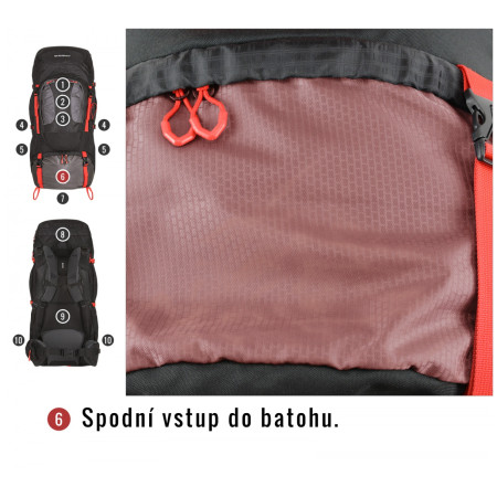 Ruksak Husky Samont 60+10 L