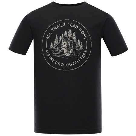 Muška majica Alpine Pro Lefer crna/siva
