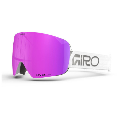 Skijaške naočale Giro Contour RS bijela White/Silver Wordmark-Vivid Pink/Vivid Infrared (2skla)