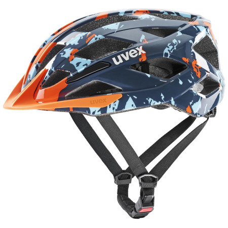 Dječja biciklistička kaciga Uvex Air Wing 2 narančasta/plava papaya-bubble blue