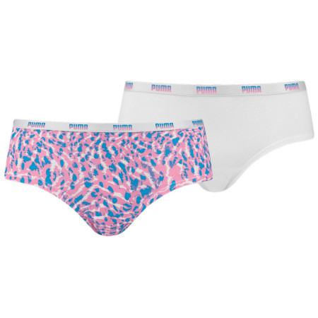 Ženske gaćice Puma Printed Hipster 2P ružičasta