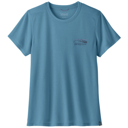 Ženska majica Patagonia Women's Capilene® Cool Trail Shirt - Stratapeaks plava Shore Blue