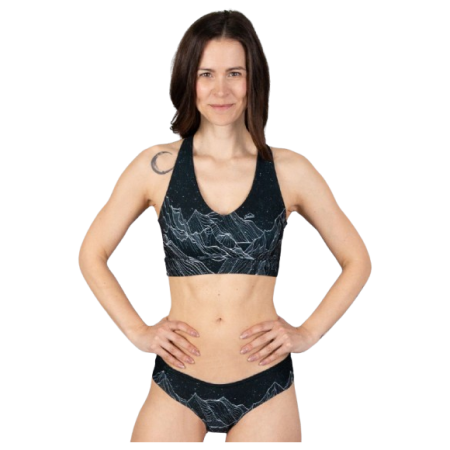 Sportski grudnjak Drexiss Diamond Beach Black crna/bijela